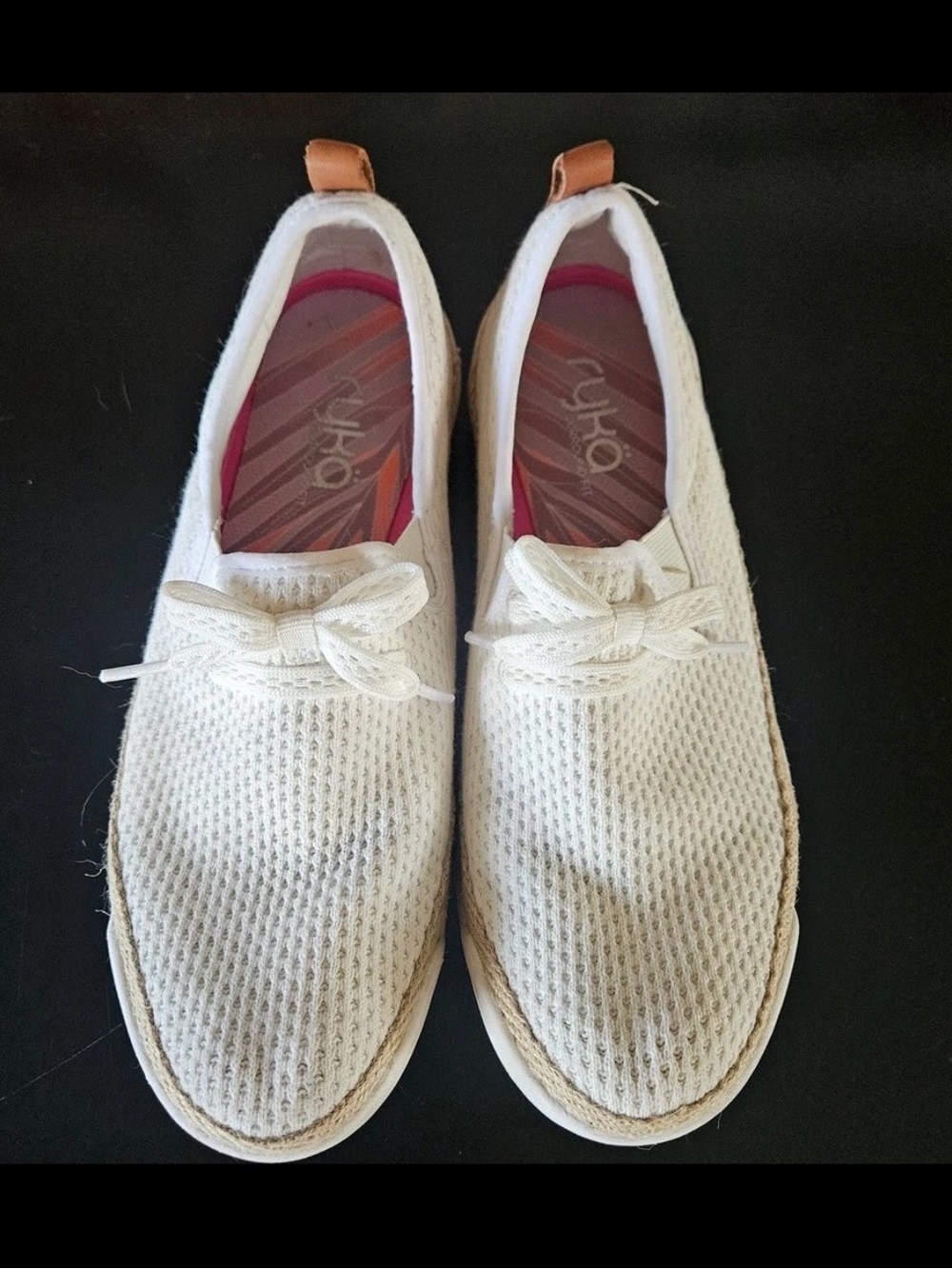 Ryka White Knit loafers 7.5